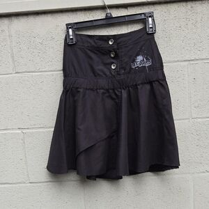 Black Button-Up Skirt